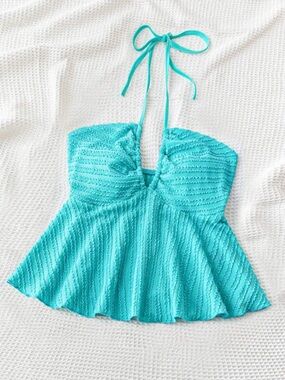 Women’s Turquoise Halter Top